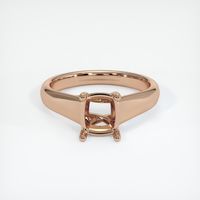 18K Rose Gold Solitaire Ring Setting Image