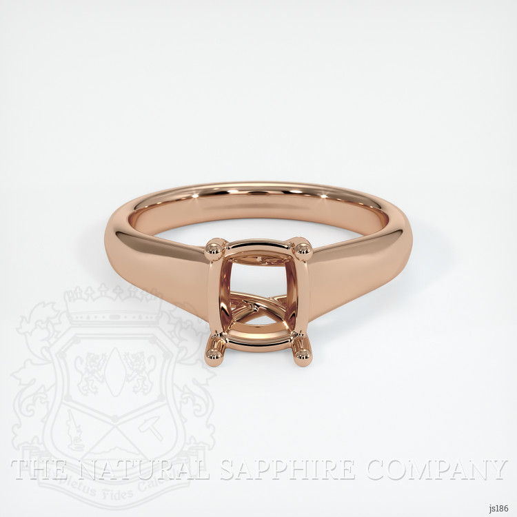 18K Rose Gold Solitaire Ring Setting