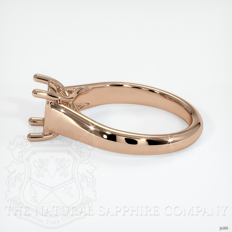 18K Rose Gold Solitaire Ring Setting