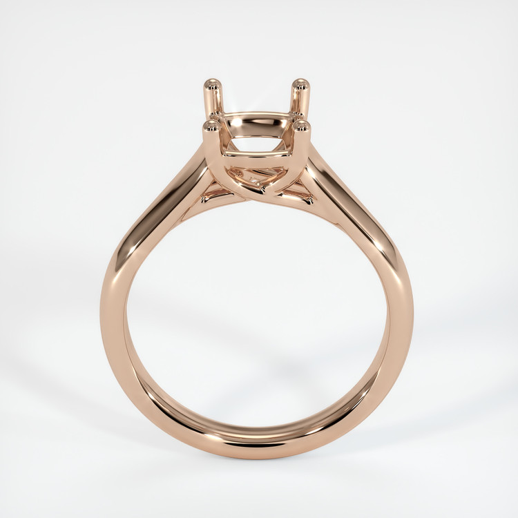 18K Rose Gold Solitaire Ring Setting
