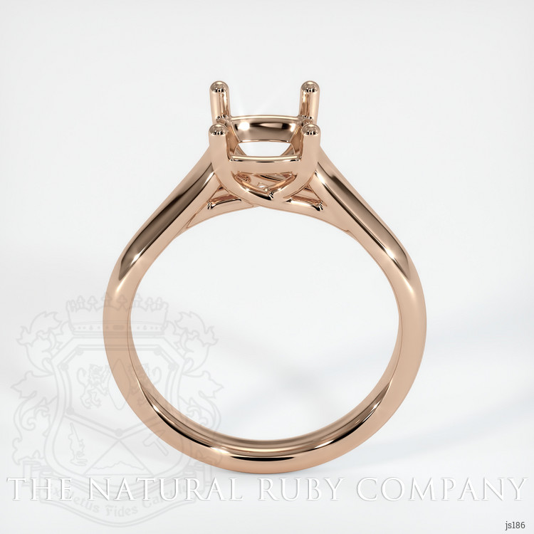 18K Rose Gold Solitaire Ring Setting