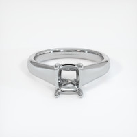 10K White Gold Solitaire Ring Setting Image