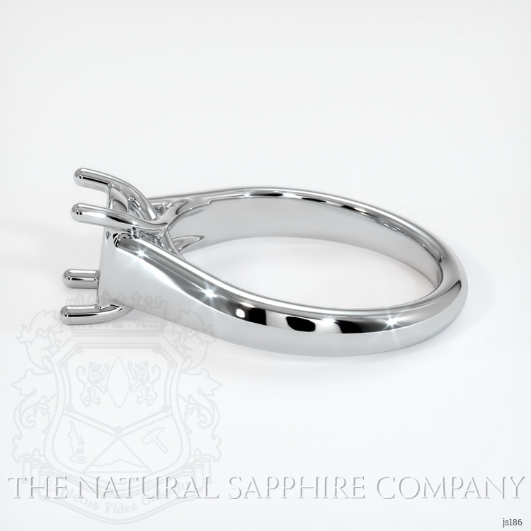 14K White Gold Solitaire Ring Setting