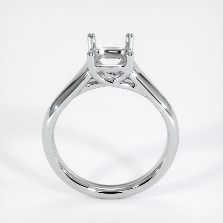 14K White Gold Solitaire Ring Setting