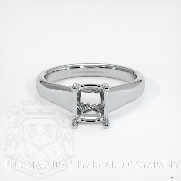 18K White Gold Solitaire Ring Setting