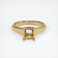 14K Yellow Gold Solitaire Ring Setting Image
