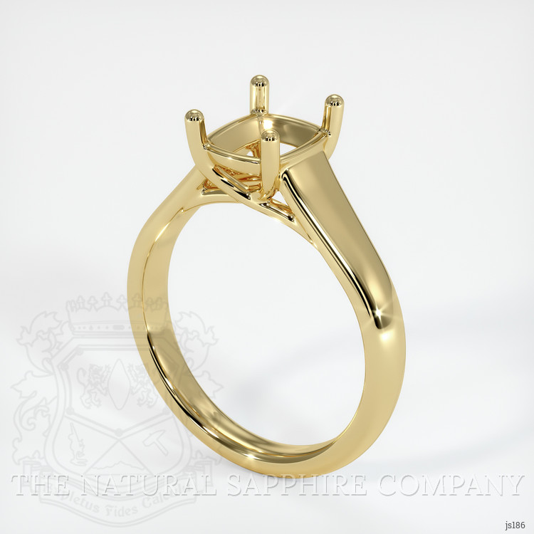 18K Yellow Gold Solitaire Ring Setting