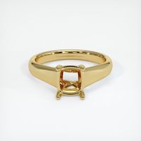 18K Yellow Gold Solitaire Ring Image