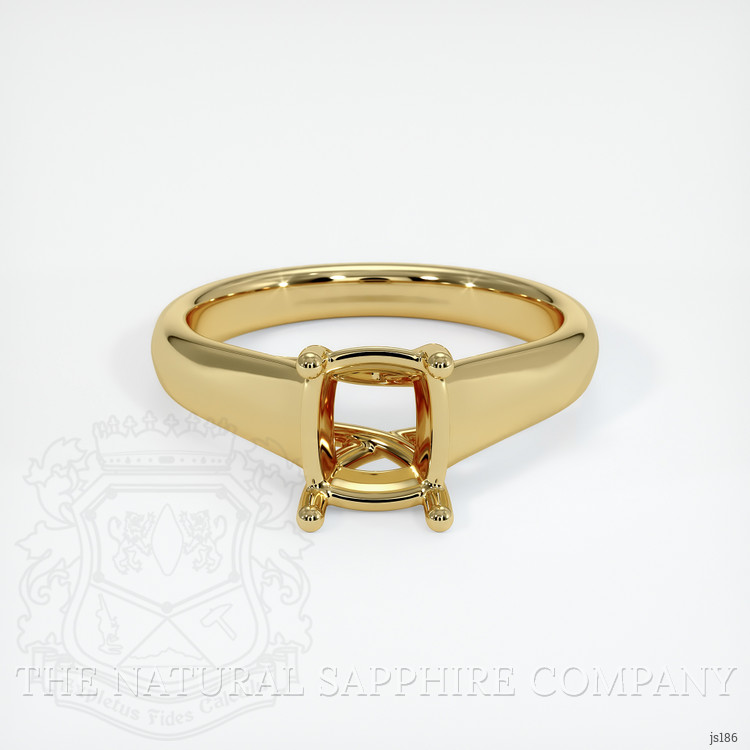 18K Yellow Gold Solitaire Ring Setting