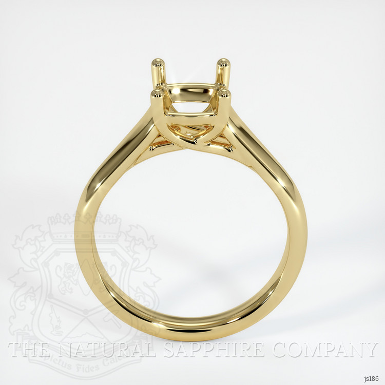 18K Yellow Gold Solitaire Ring Setting