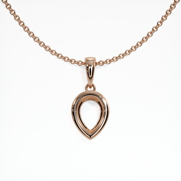 14K Rose Gold Vedic Pendant Setting