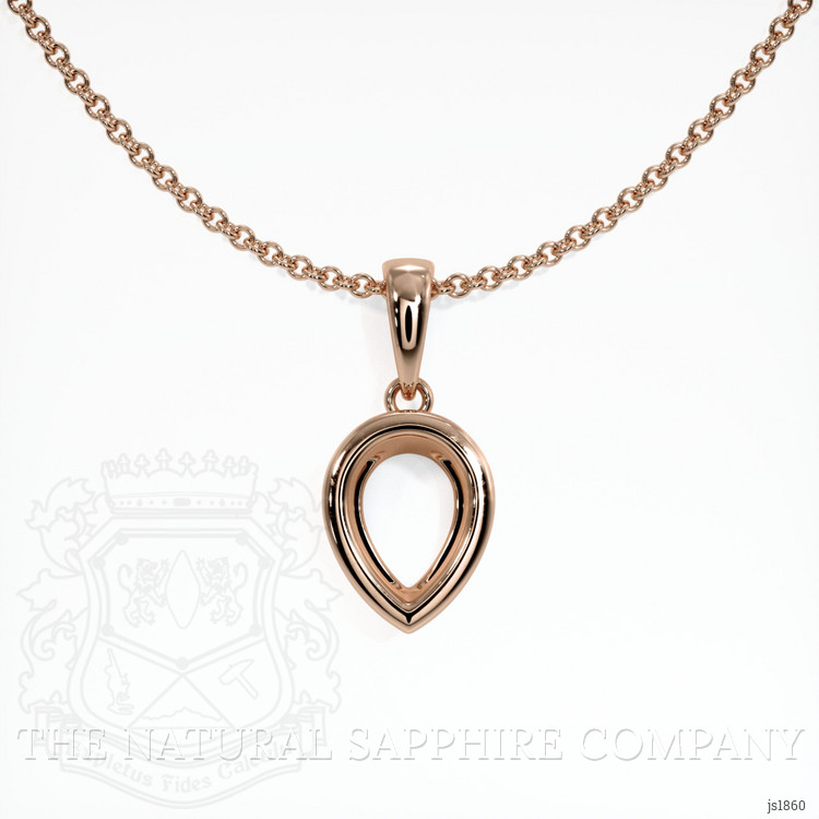 14K Rose Gold Vedic Pendant Setting