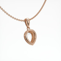 14K Rose Gold Vedic Pendant Setting Image