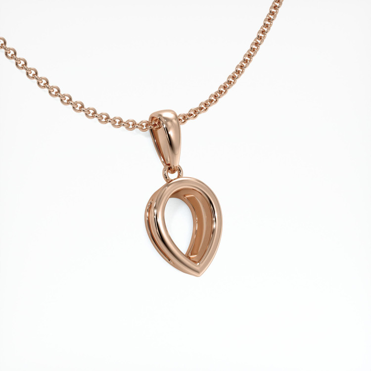 14K Rose Gold Vedic Pendant Setting