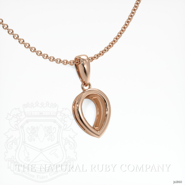 14K Rose Gold Vedic Pendant Setting