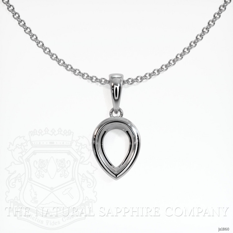 10K White Gold Vedic Pendant Setting