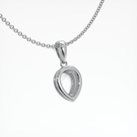 14K White Gold Vedic Pendant Setting Image