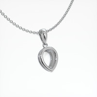 14K White Gold Vedic Pendant Setting Image
