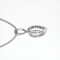 14K White Gold Vedic Pendant Setting Image