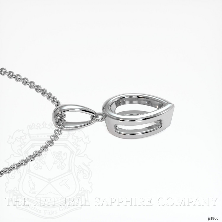 14K White Gold Vedic Pendant Setting