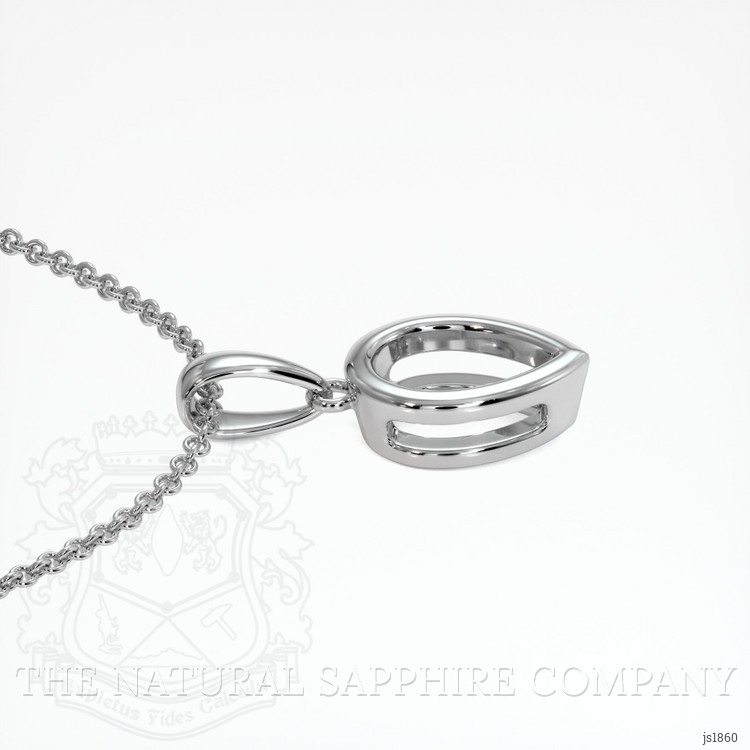 14K White Gold Vedic Pendant Setting