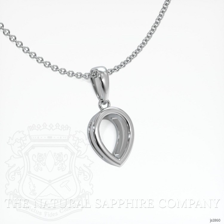 18K White Gold Vedic Pendant Setting