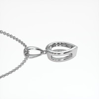 18K White Gold Vedic Pendant Setting Image
