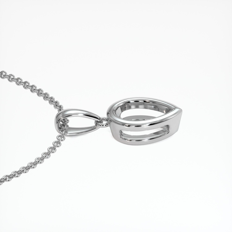 18K White Gold Vedic Pendant Setting