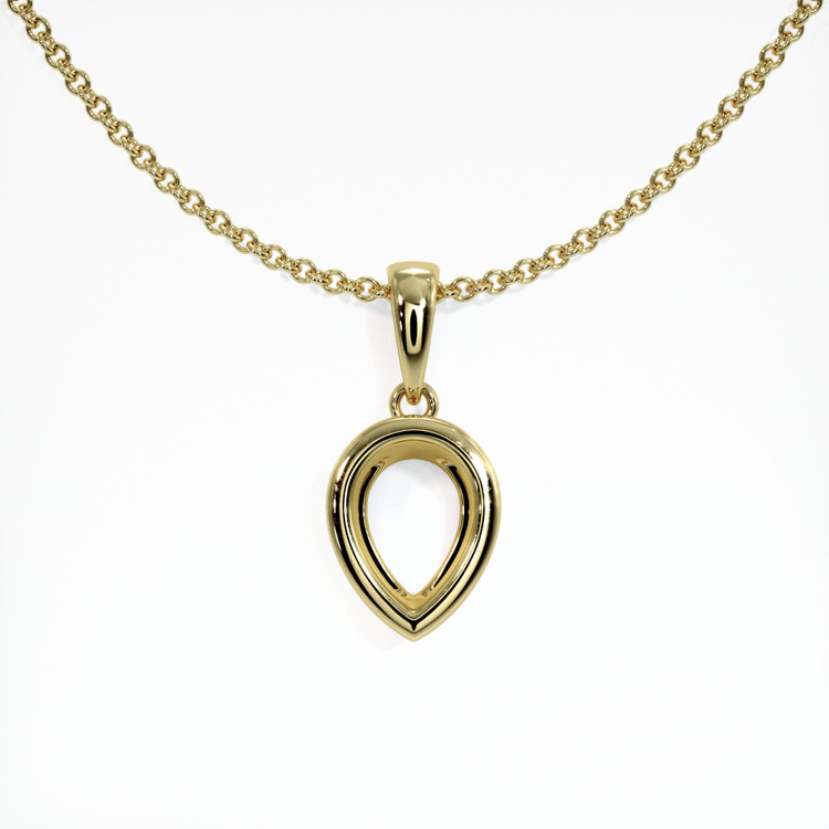 10K Yellow Gold Vedic Pendant Setting