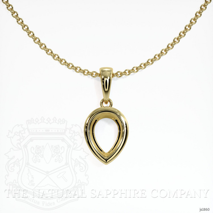 14K Yellow Gold Vedic Pendant Setting