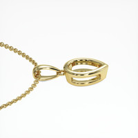 14K Yellow Gold Accent Stones Pendant Setting Image