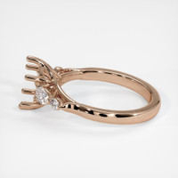 14K Rose Gold Accent Stones Ring Setting Image