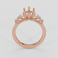 14K Rose Gold Accent Stones Ring Setting Image