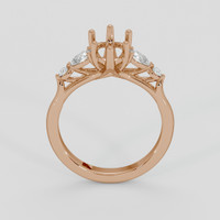 18K Rose Gold Accent Stones Ring Setting Image