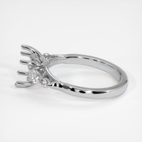 14K White Gold Accent Stones Ring Setting Image