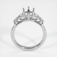 14K White Gold Accent Stones Ring Setting Image