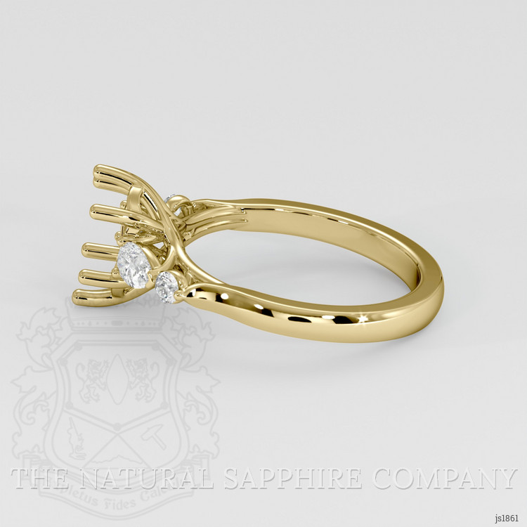 10K Yellow Gold Accent Stones Ring Setting
