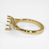 18K Yellow Gold Accent Stones Ring Setting Image