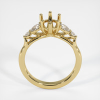 18K Yellow Gold Accent Stones Ring Setting Image