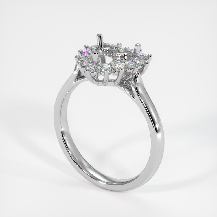 Platinum 950 Antique Style Ring Setting
