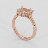 14K Rose Gold Antique Style Ring Setting Video