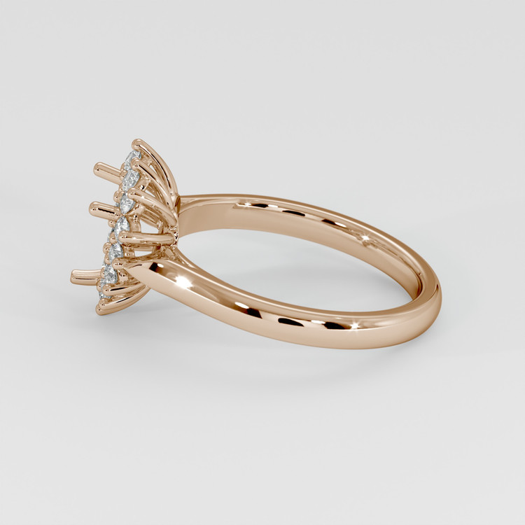 14K Rose Gold Antique Style Ring Setting