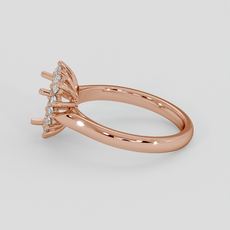 14K Rose Gold Antique Style Ring Setting