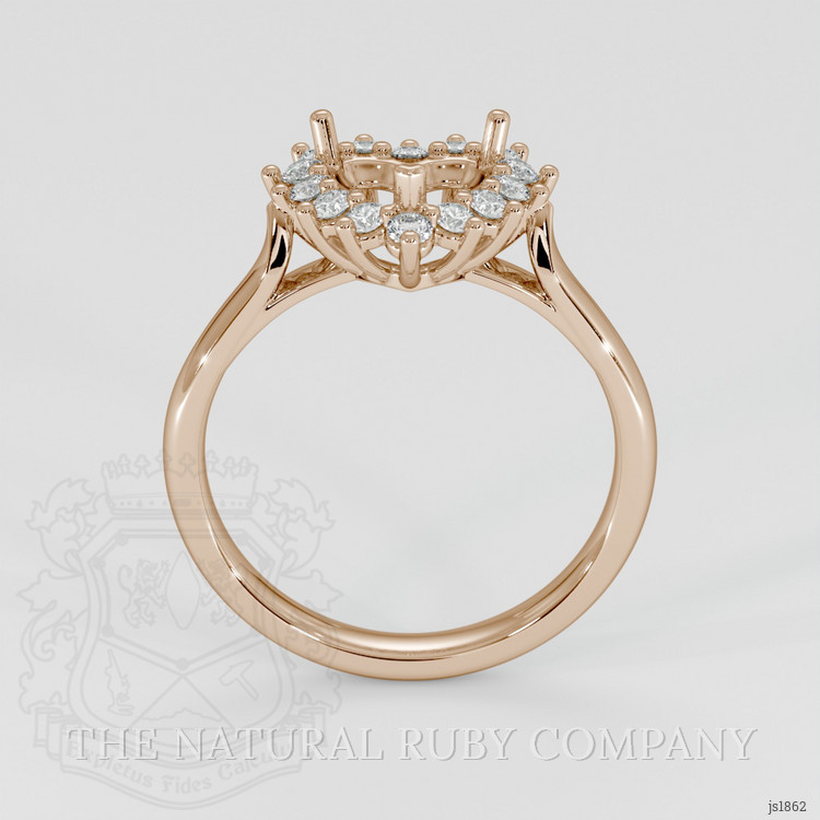 14K Rose Gold Antique Style Ring Setting