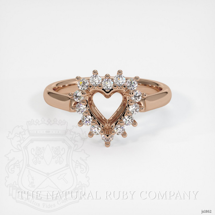18K Rose Gold Antique Style Ring Setting