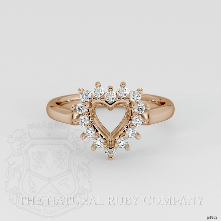 18K Rose Gold Antique Style Ring Setting