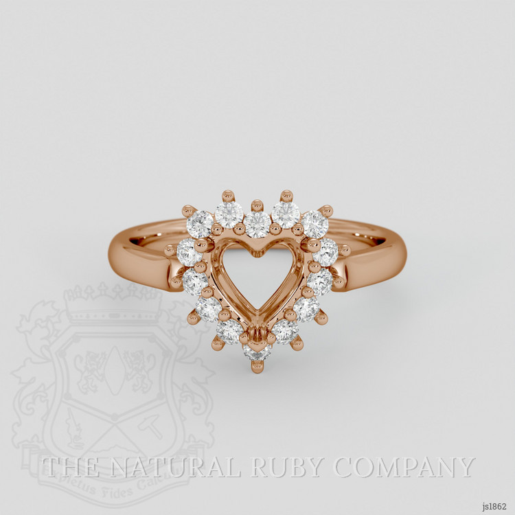 18K Rose Gold Antique Style Ring Setting