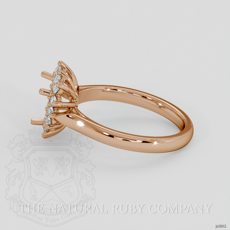 18K Rose Gold Antique Style Ring Setting