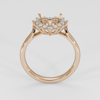 18K Rose Gold Antique Style Ring Setting Image