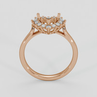 18K Rose Gold Antique Style Ring Setting Image